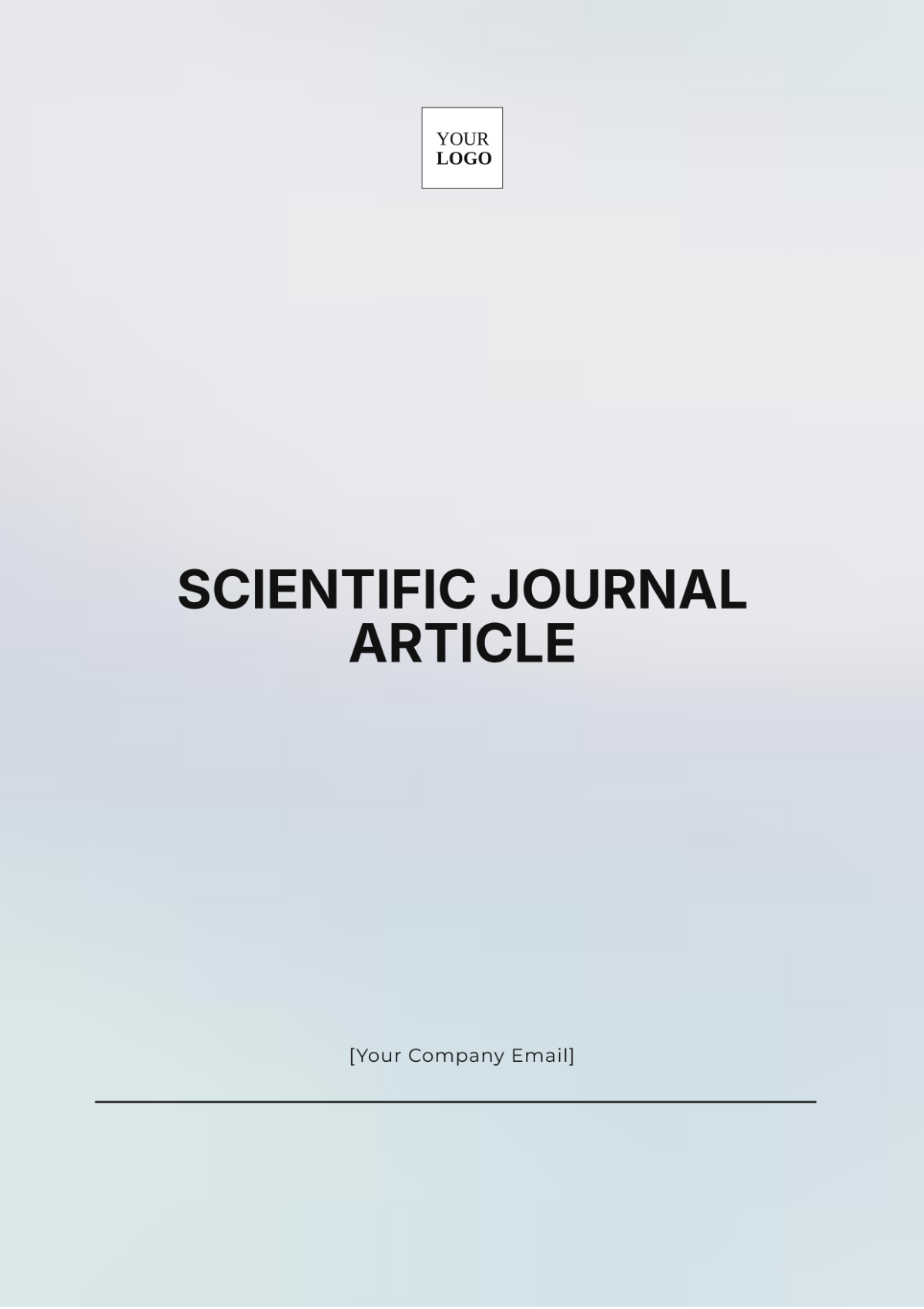 Scientific Journal Article Template - Edit Online & Download