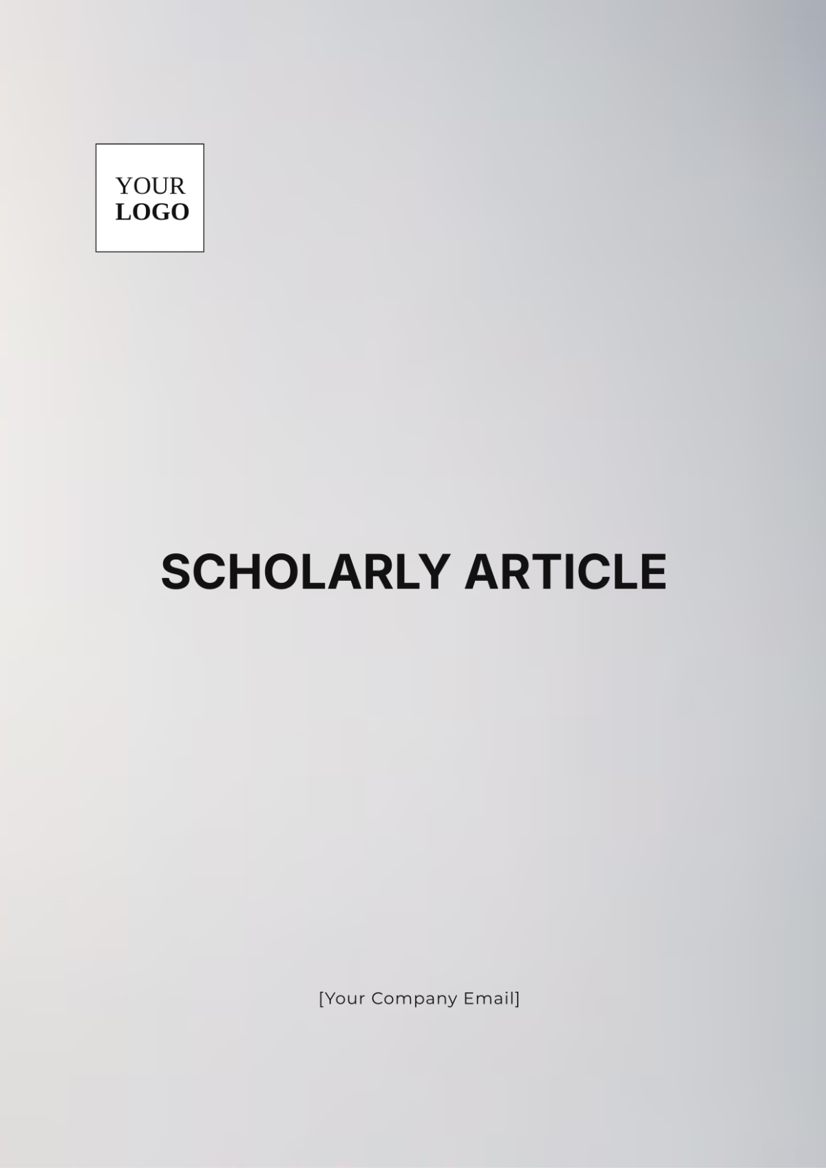 Scholarly Article Template - Edit Online & Download