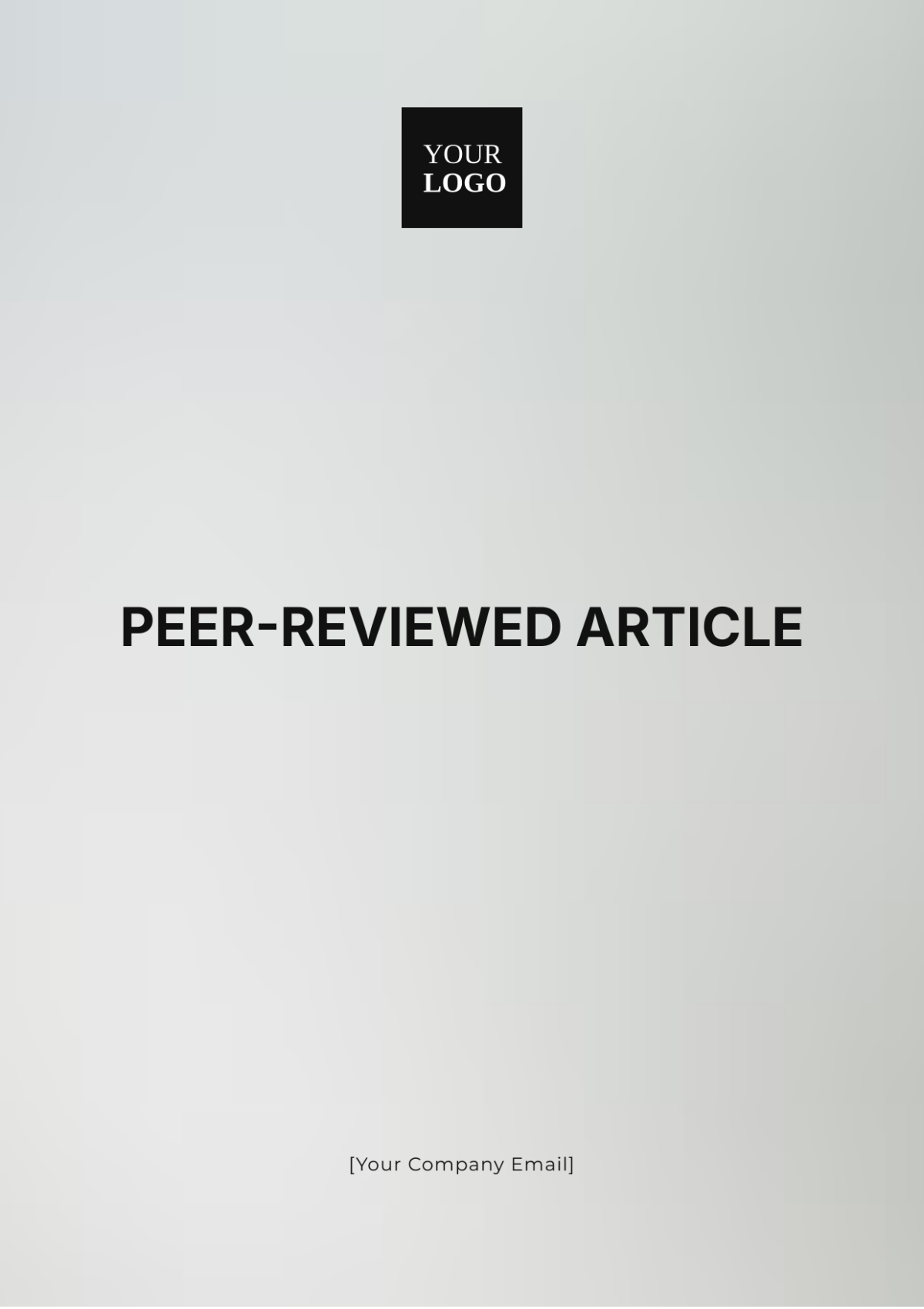 Peer-Reviewed Article Template - Edit Online & Download