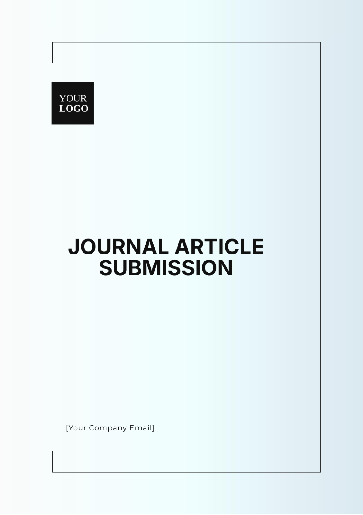 Journal Article Submission Template - Edit Online & Download