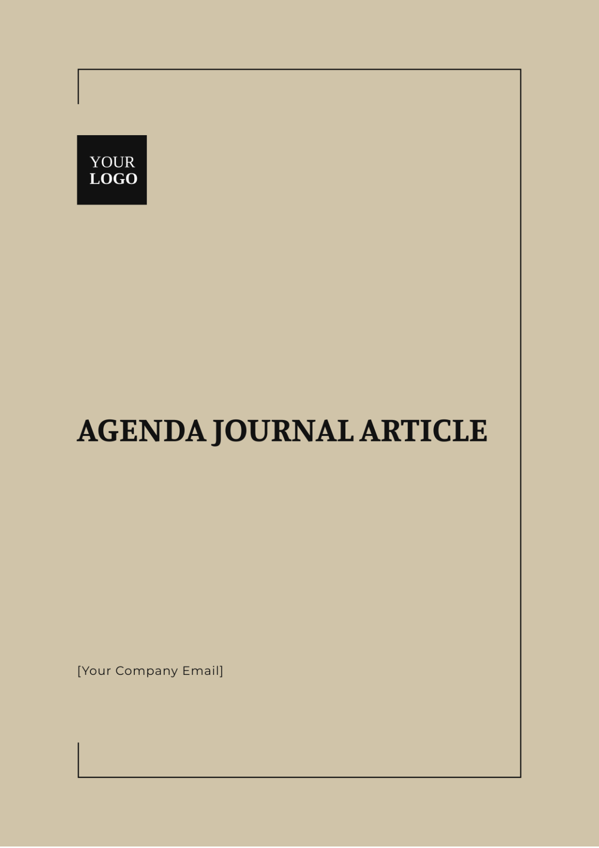 Agenda Journal Article Template - Edit Online & Download