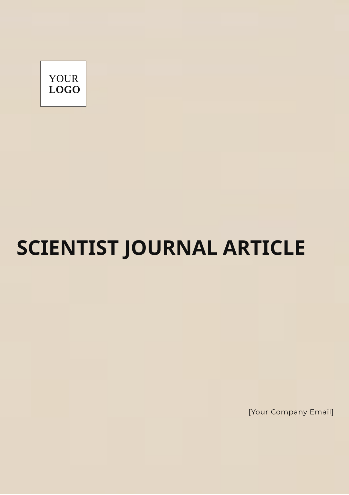 Scientist Journal Article Template - Edit Online & Download