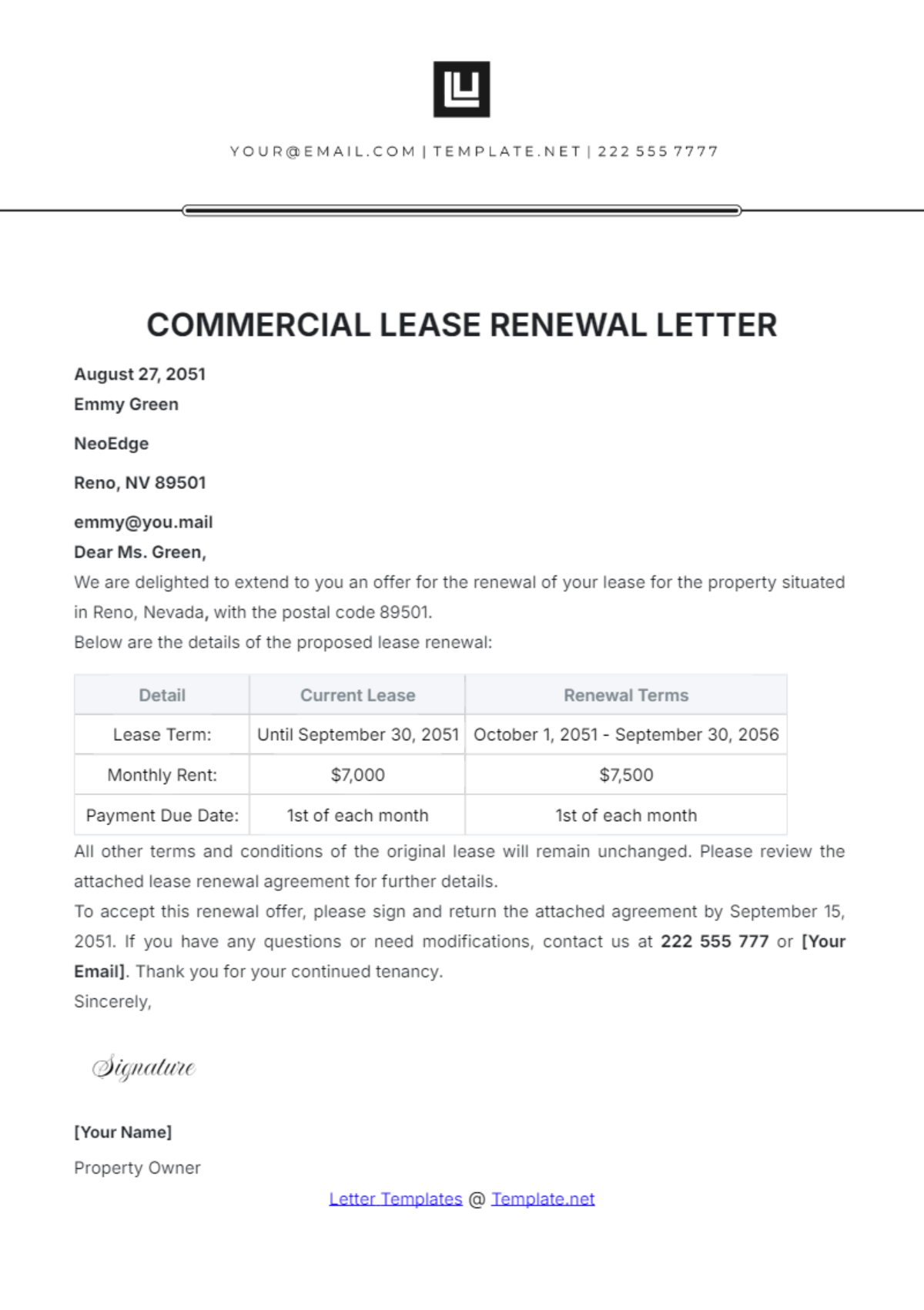 Tenancy Renewal Letter Template Word Infoupdate Tenancy Renewal Letter Template Word Infoupdate