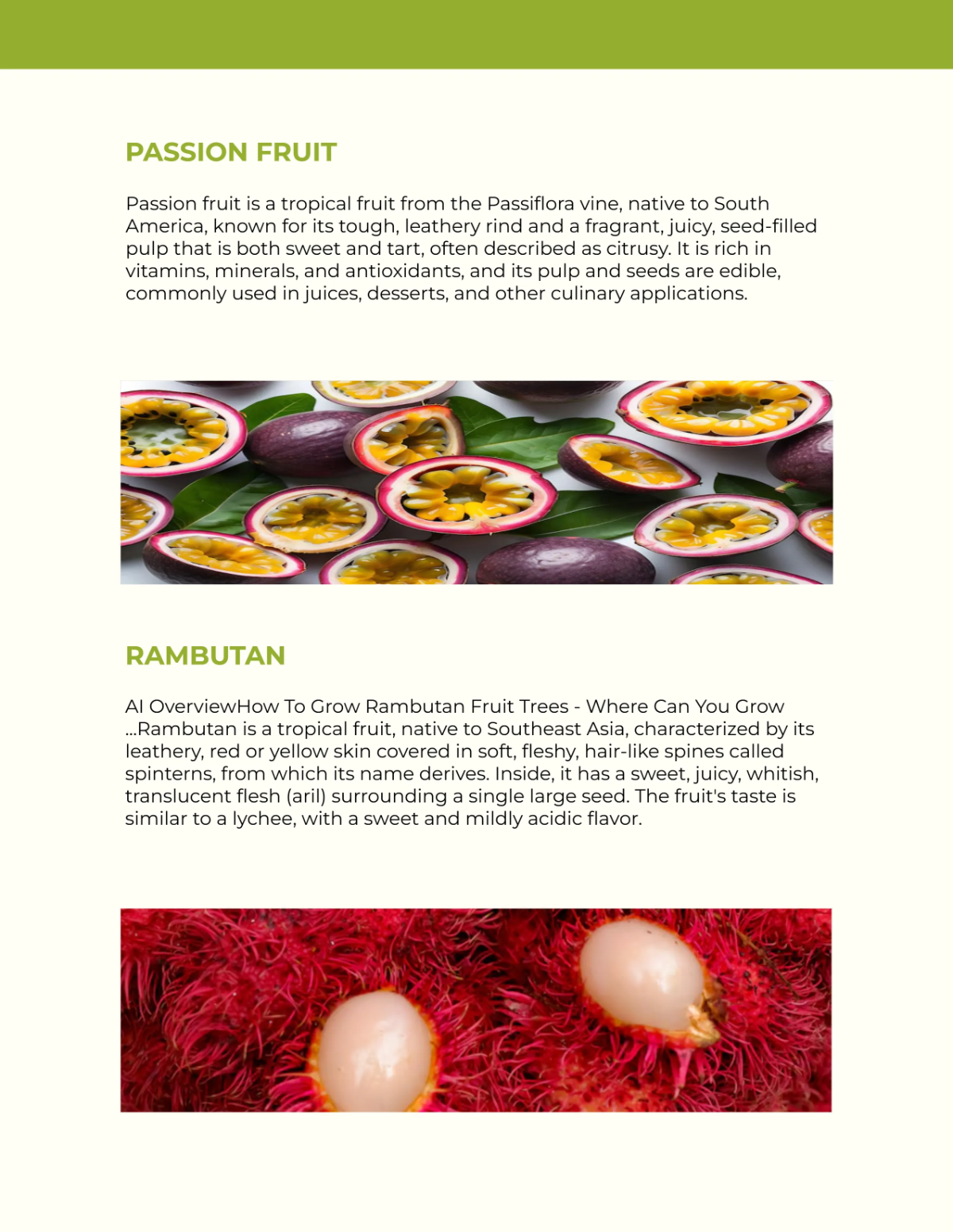 Free Fruits Catalog Layout Template to Edit Online