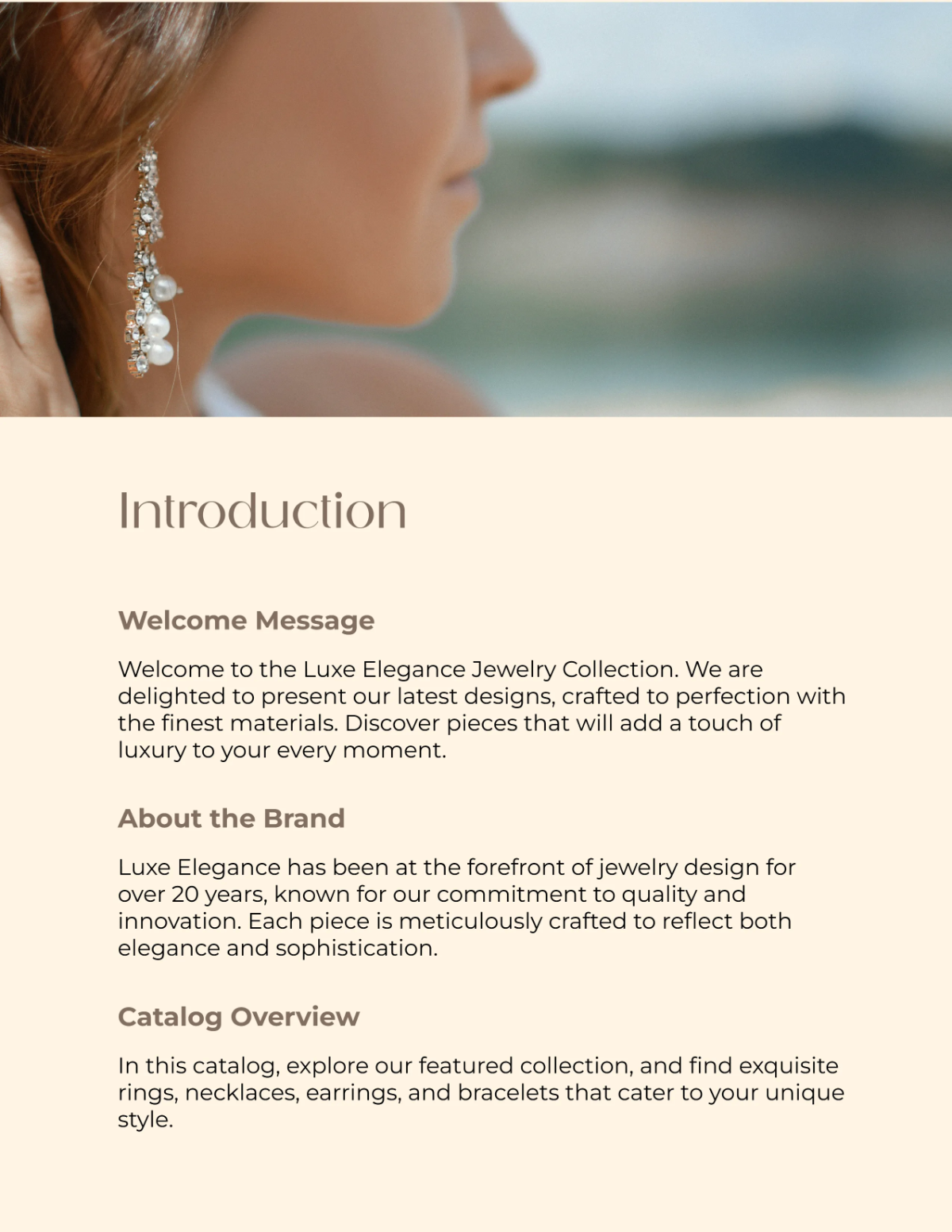 Free Jewelry Catalog Design Template to Edit Online