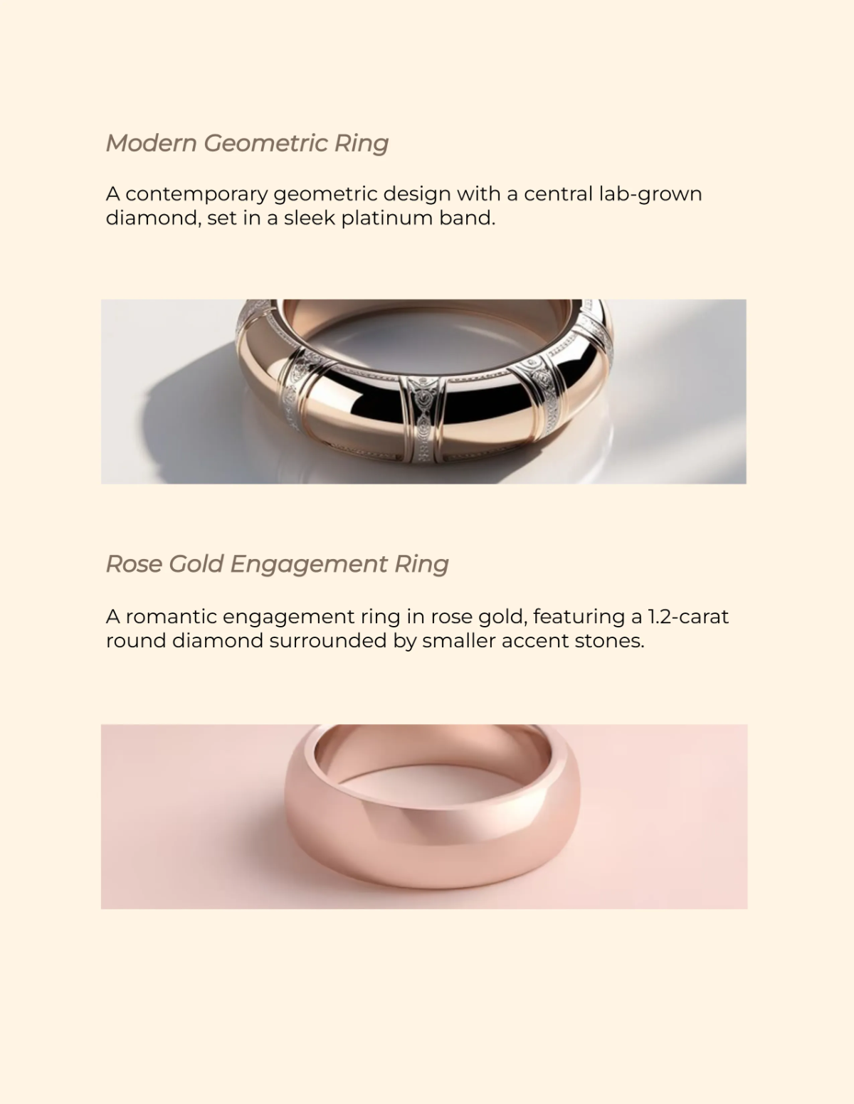 Free Jewelry Catalog Design Template to Edit Online