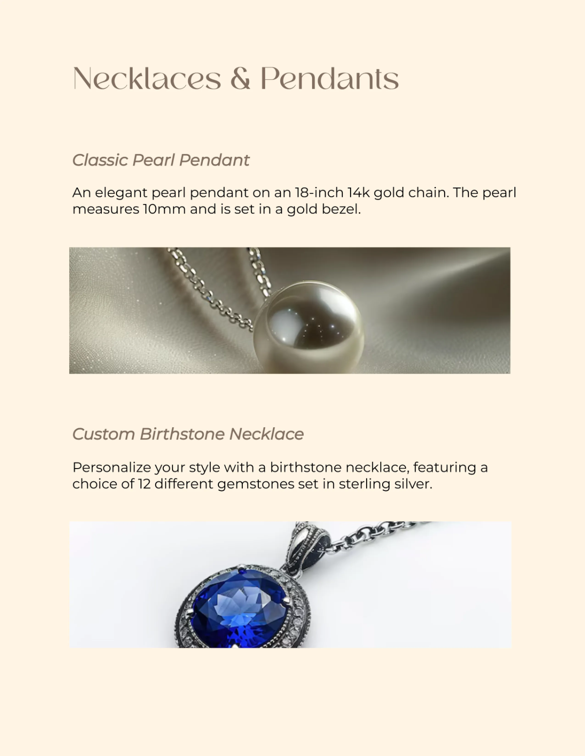 Free Jewelry Catalog Design Template to Edit Online