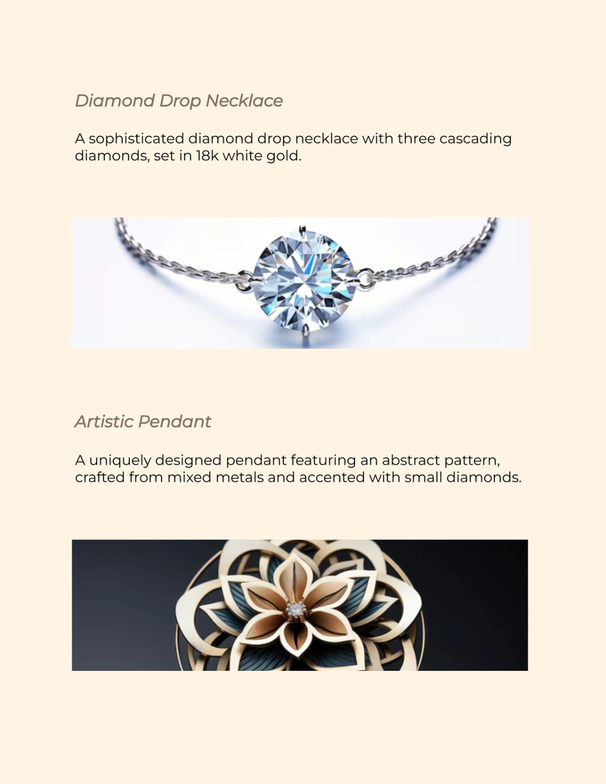 Free Jewelry Catalog Design Template to Edit Online