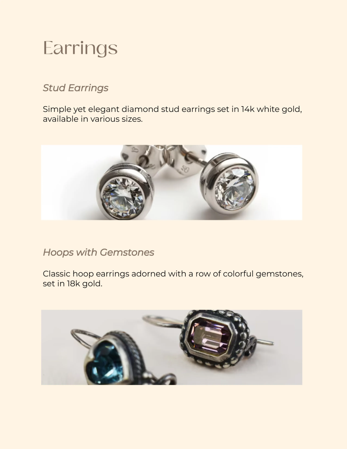 Free Jewelry Catalog Design Template to Edit Online