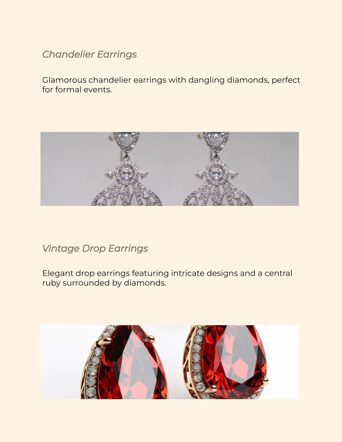 Free Jewelry Catalog Design Template to Edit Online