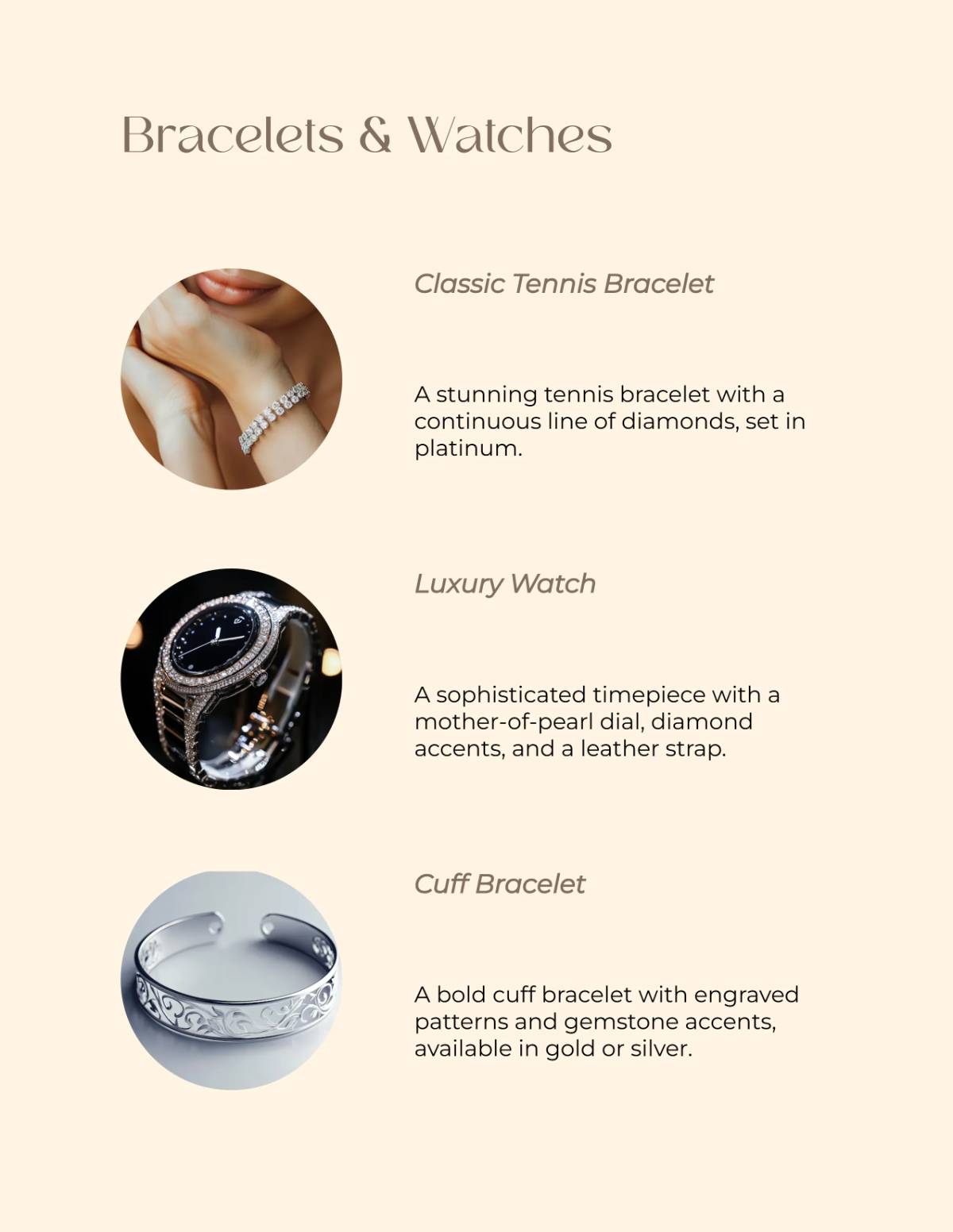 Free Jewelry Catalog Design Template to Edit Online