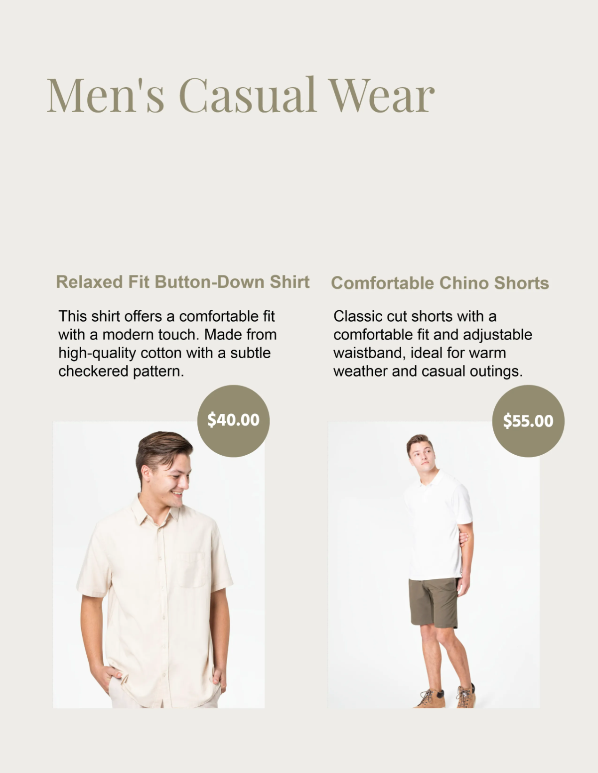 Free Blank Clothing Catalog Template to Edit Online