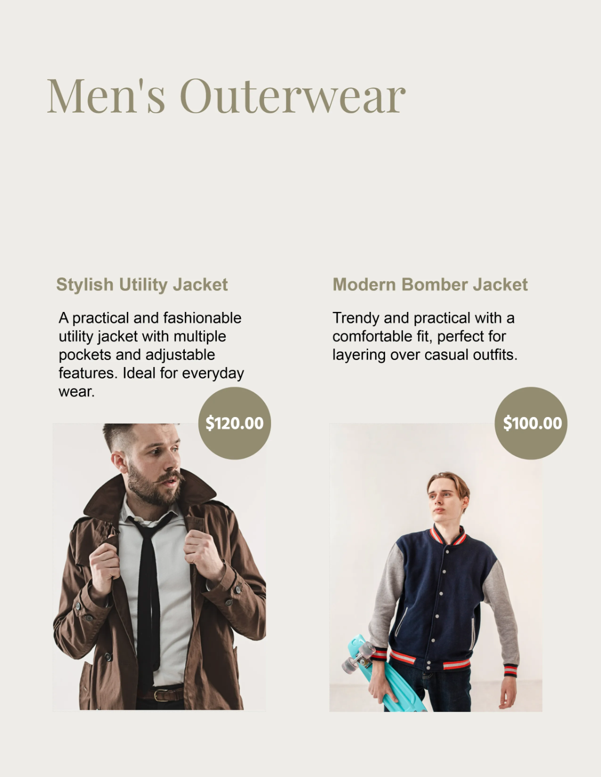 Free Blank Clothing Catalog Template to Edit Online