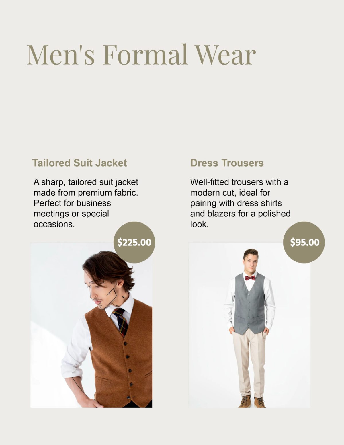 Free Blank Clothing Catalog Template to Edit Online