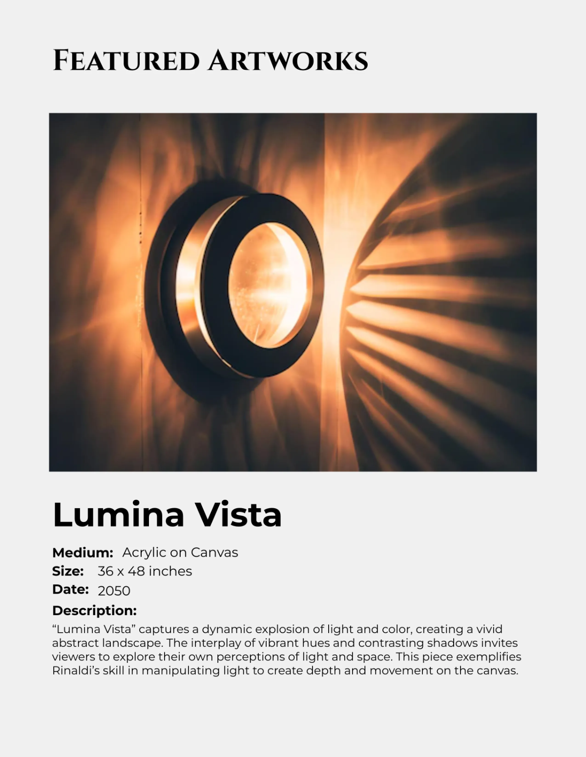 Free Art Catalog Template to Edit Online