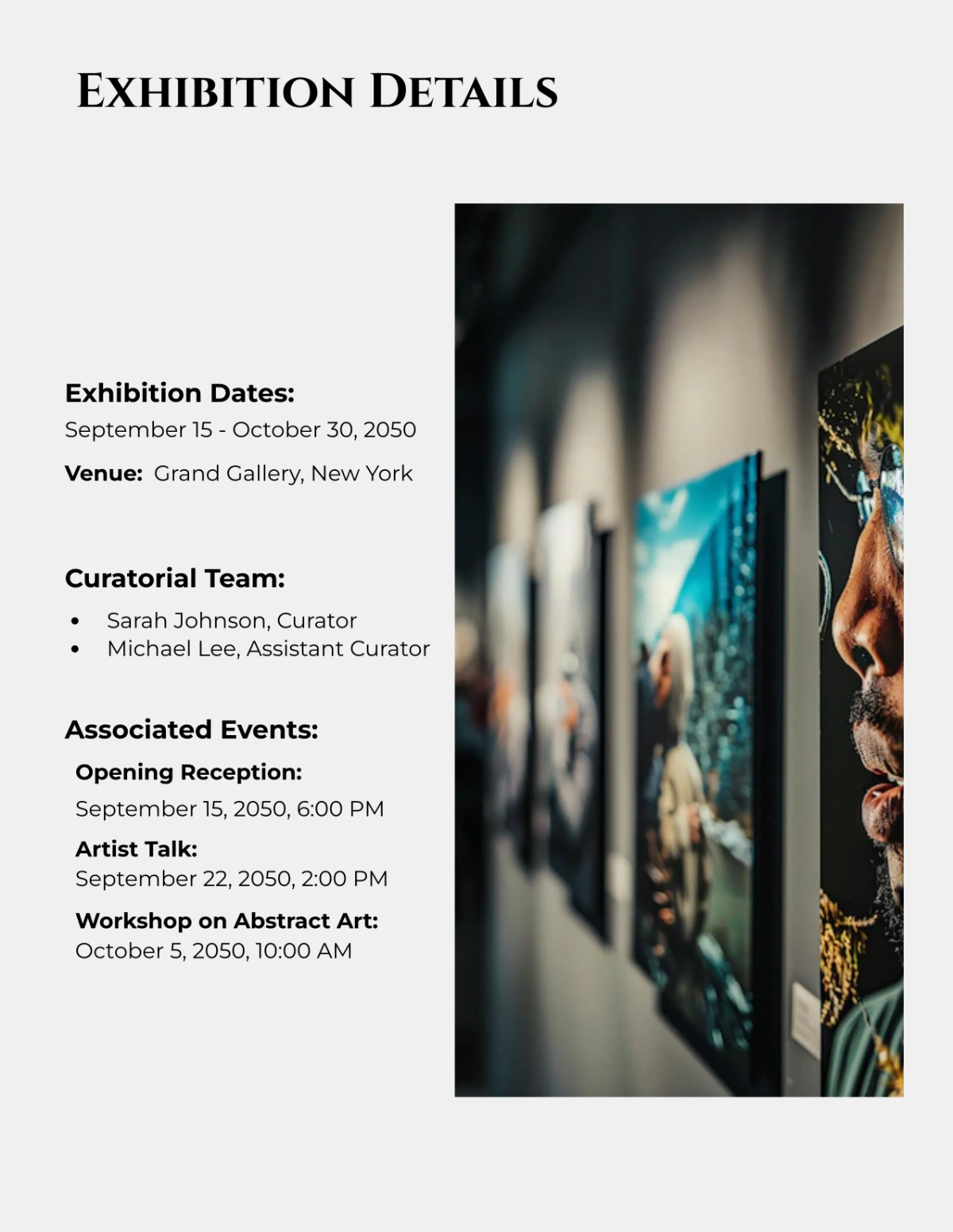 Free Art Catalog Template to Edit Online