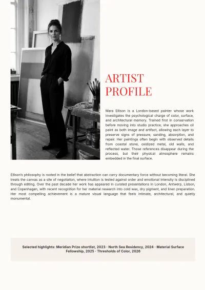 Free Art Catalog Template to Edit Online