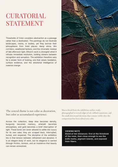 Free Art Catalog Template to Edit Online