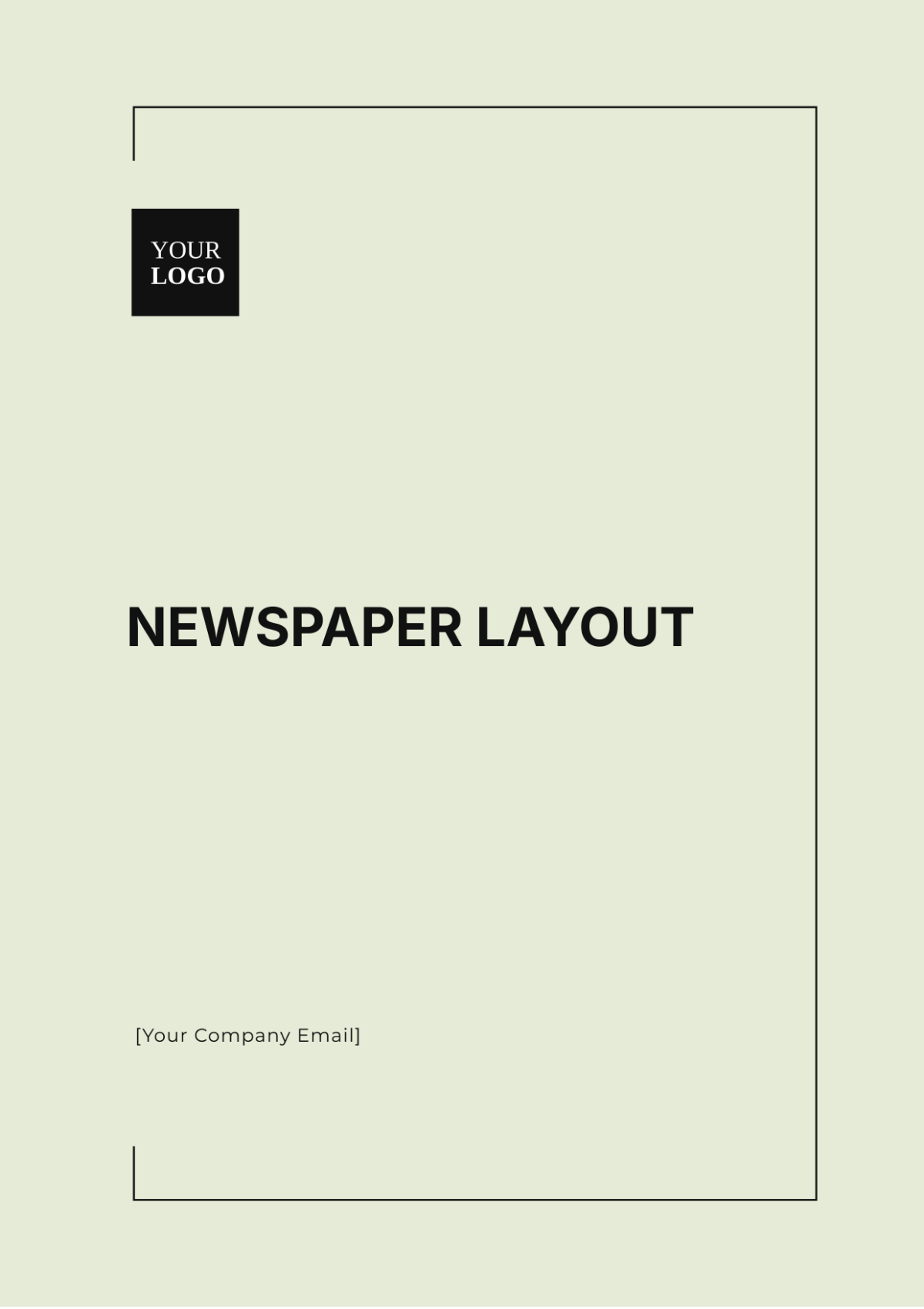 Newspaper Layout Template - Edit Online & Download