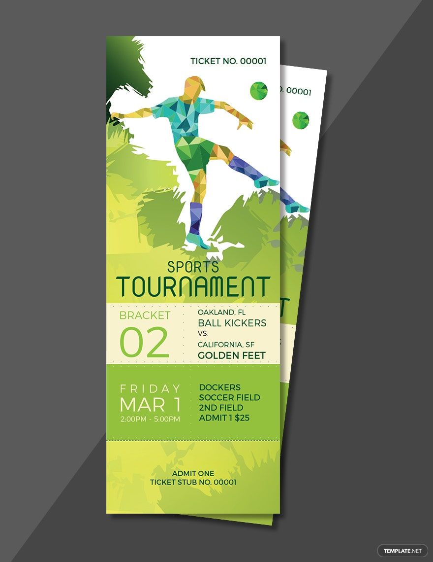 FREE Sports Event Ticket Template - Download in Word, Google Docs