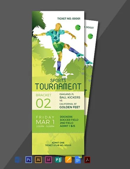 77+ Free Editable Sports Ticket Templates in MS Word [DOC]