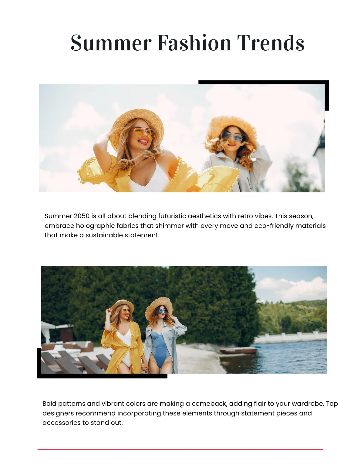 Free Blank Entertainment Magazine Layout Template to Edit Online