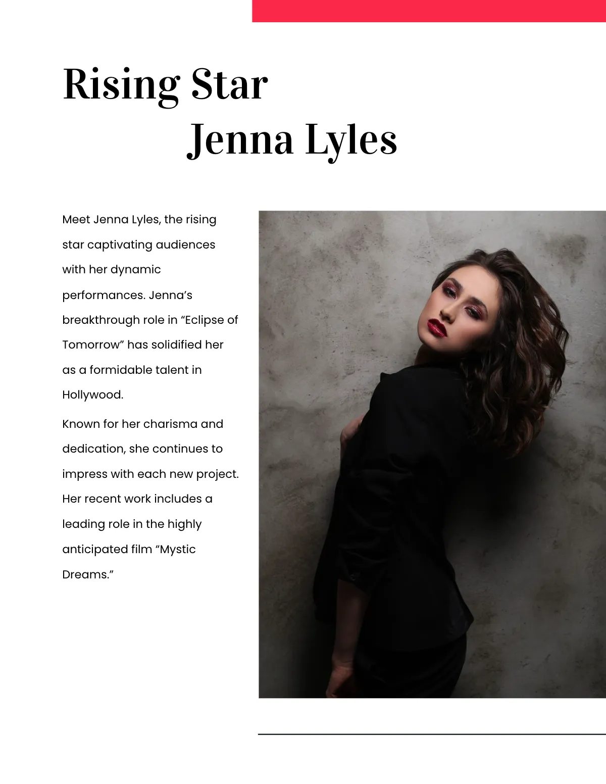 Free Blank Entertainment Magazine Layout Template to Edit Online