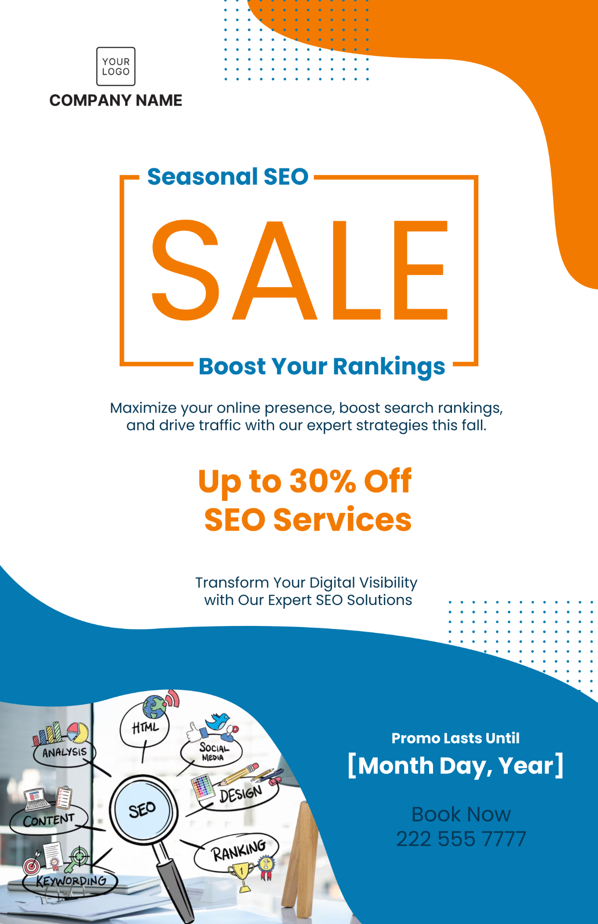 Free Marketing Seasonal Sale Poster Template - Edit Online & Download ...