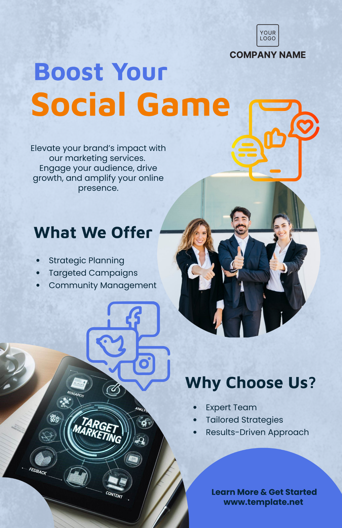 Social Media Marketing Poster