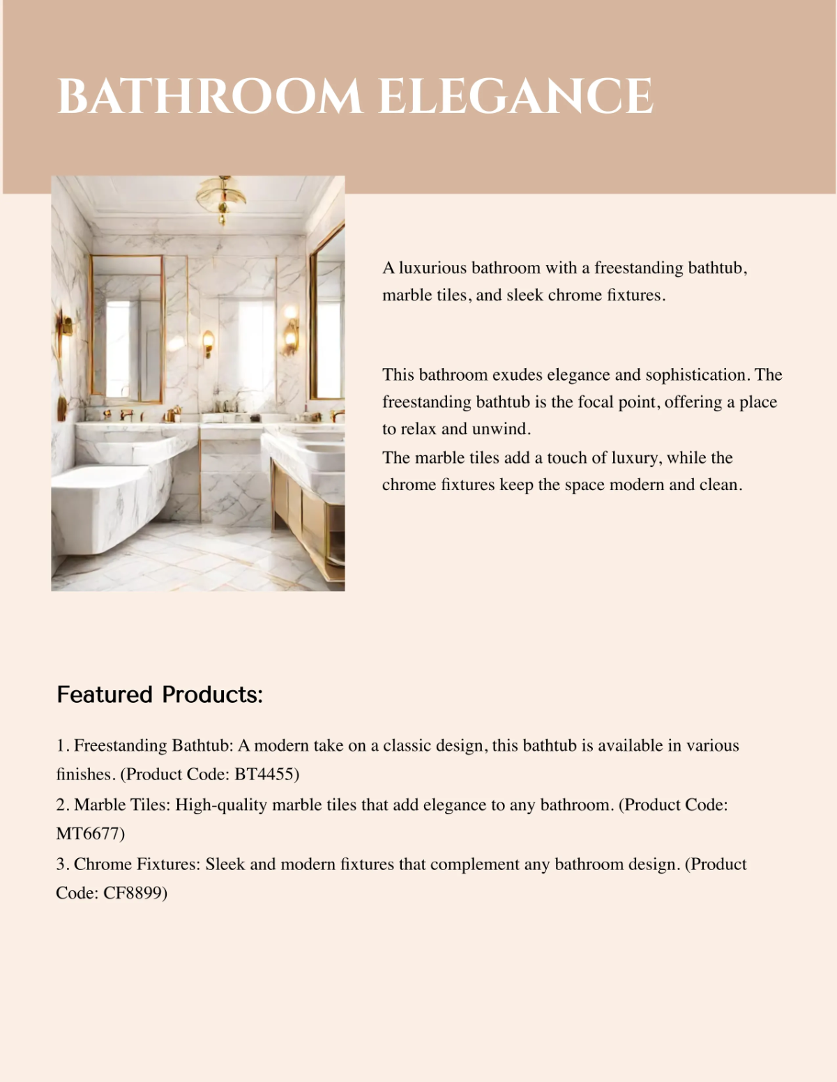 Free Aesthetic Interior Design Catalog Template to Edit Online