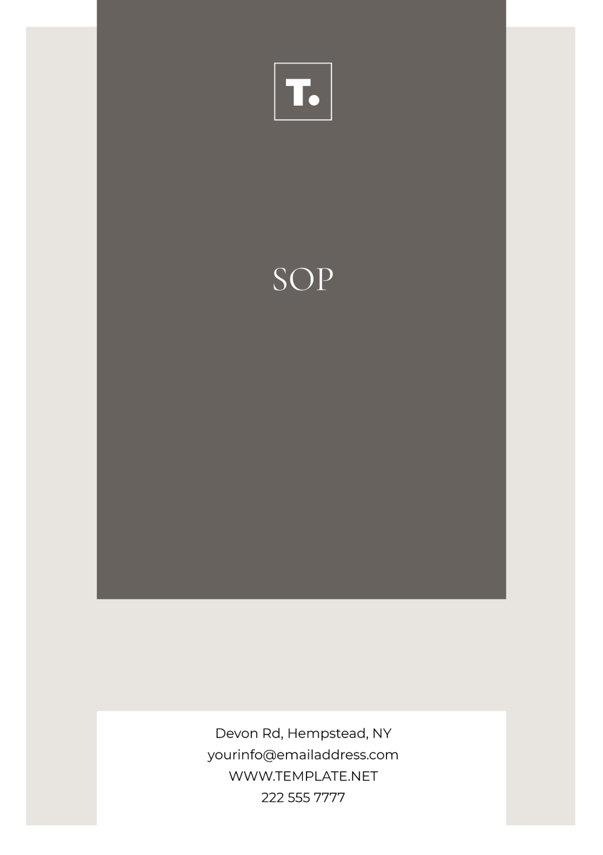 SOP Simple Template