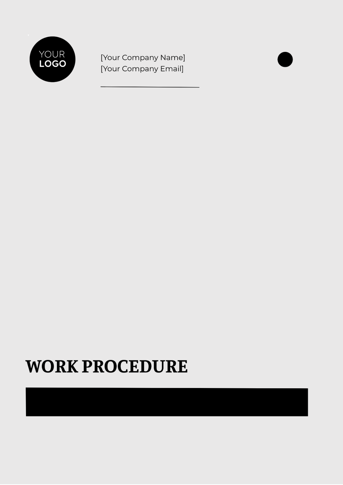 Work Procedure Layout Template - Edit Online & Download