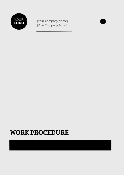 Free Work Procedure Layout Template to Edit Online