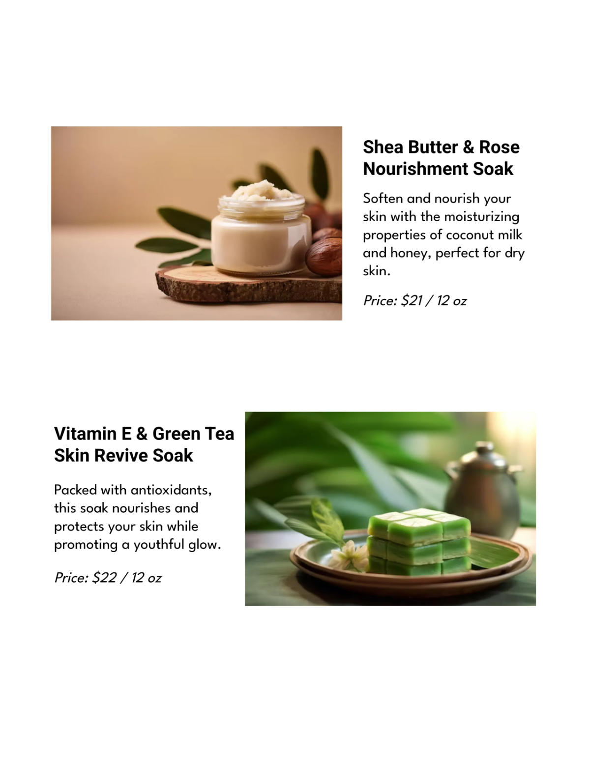 Free Bath Soak Catalog Template to Edit Online