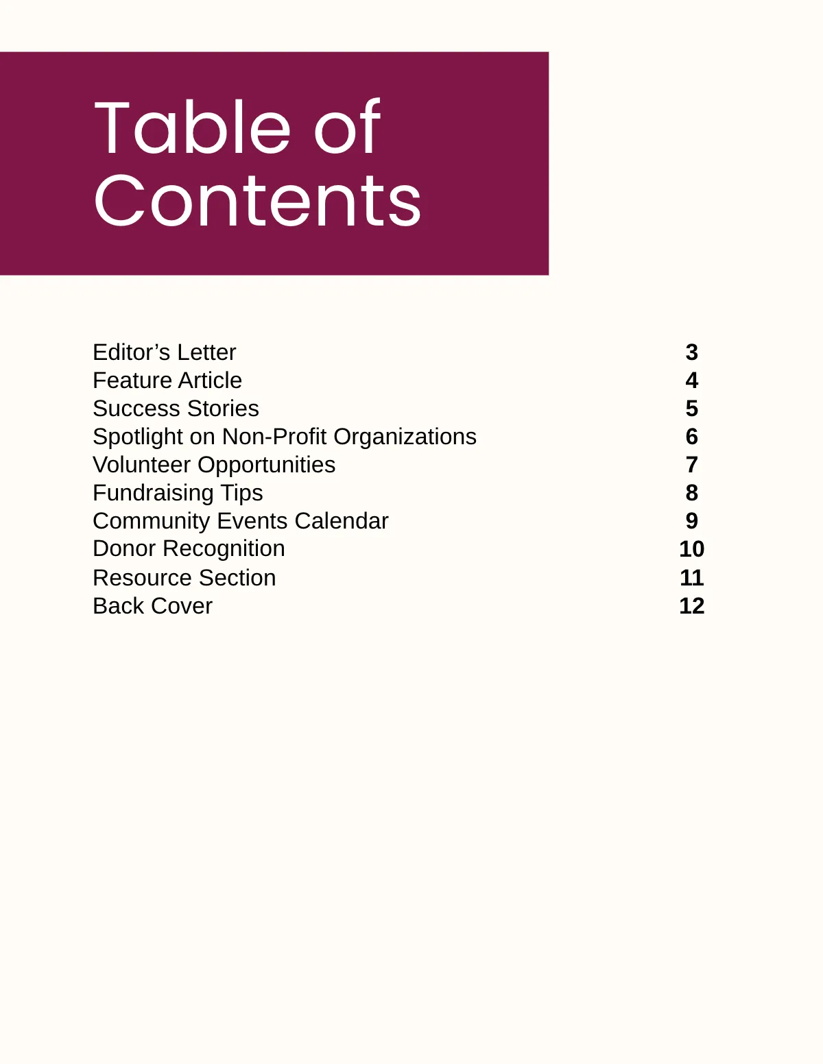 Free Non-Profit Magazine Template to Edit Online