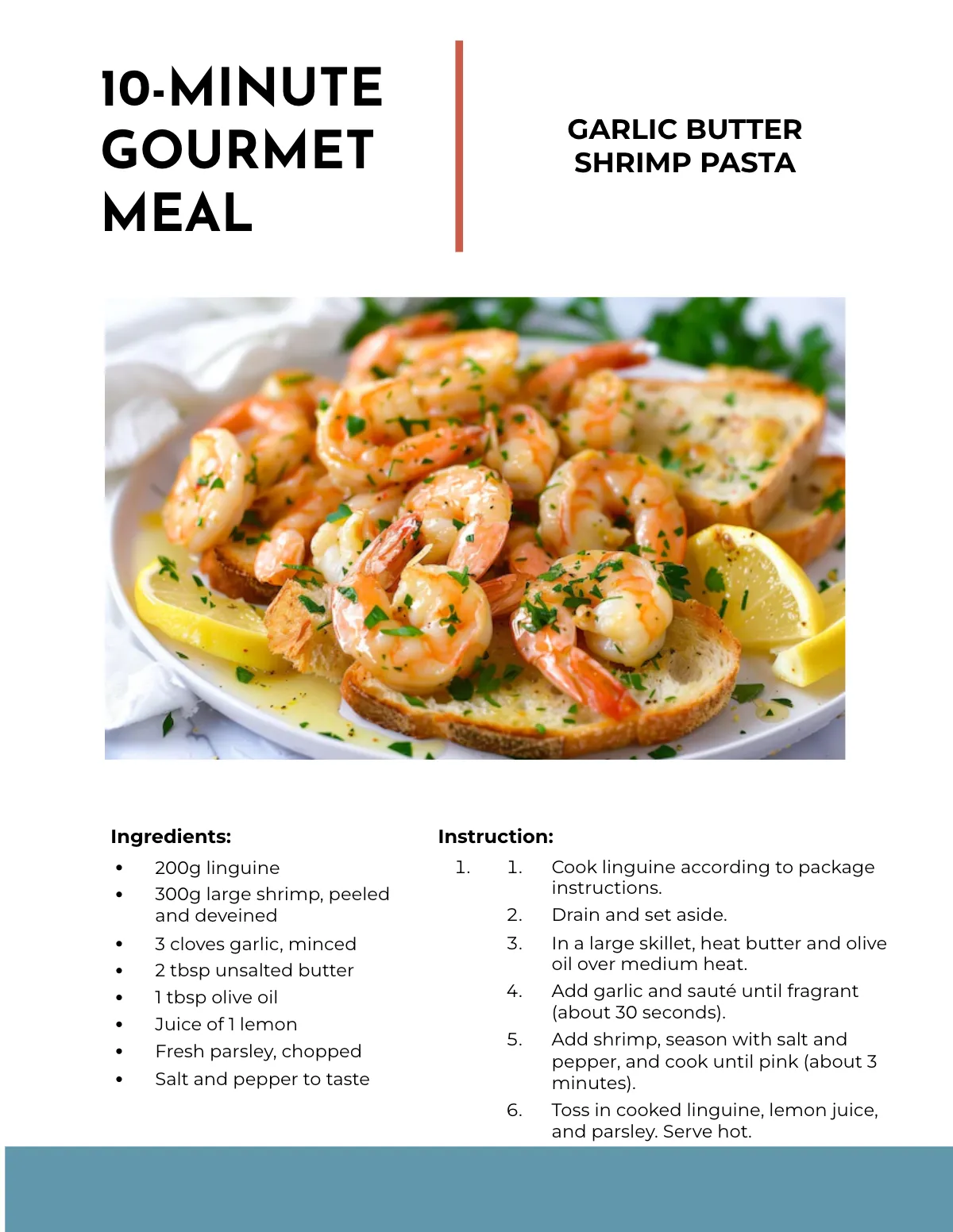 Free Modern Cooking Magazine Template to Edit Online