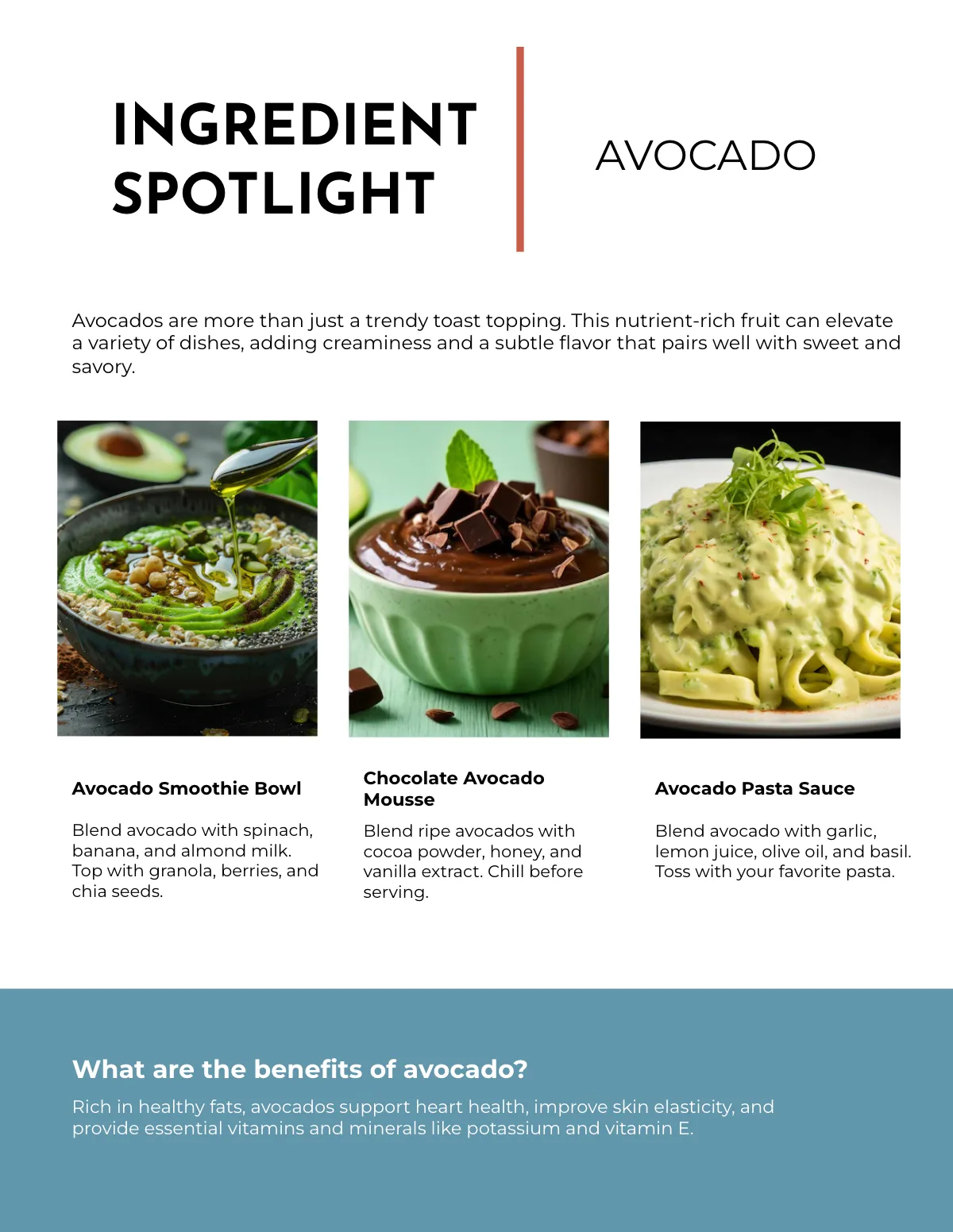 Free Modern Cooking Magazine Template to Edit Online