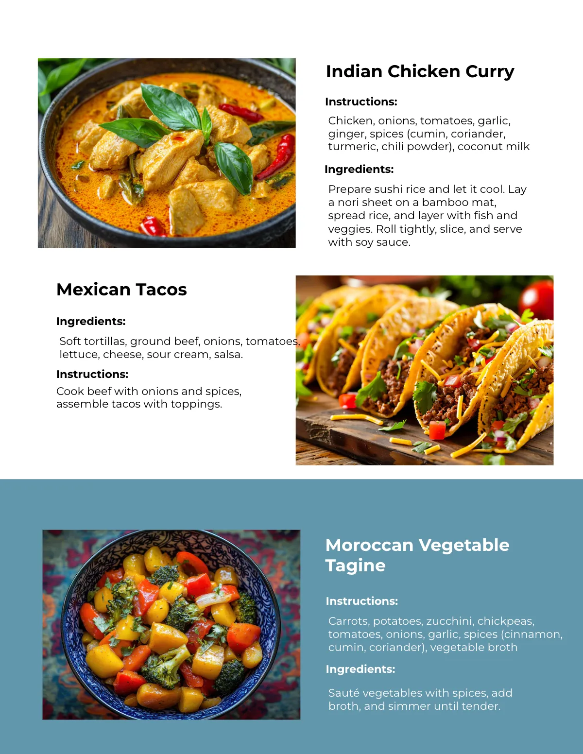 Free Modern Cooking Magazine Template to Edit Online