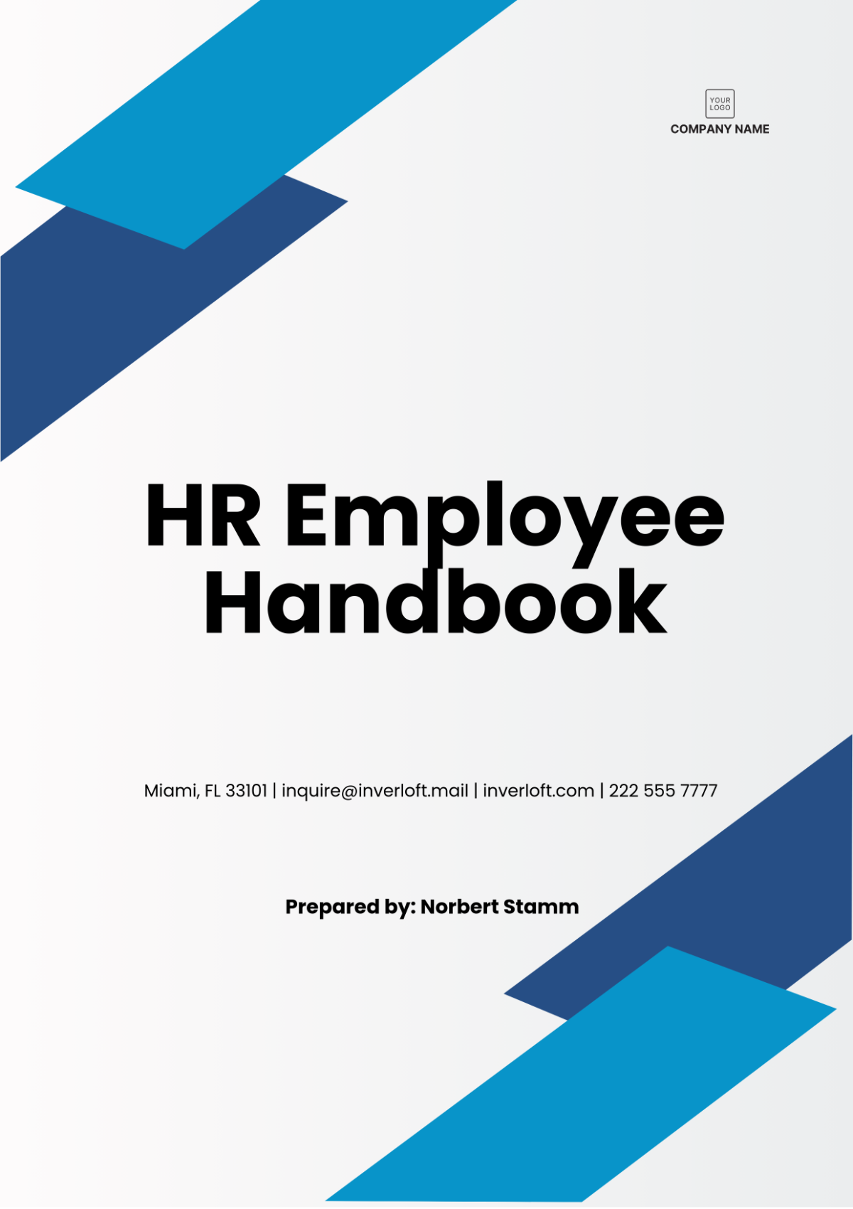 Free HR Employee Handbook Template