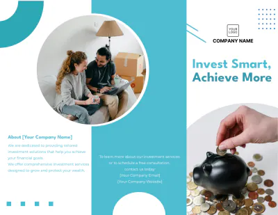 Free Financial Investment Brochure Template to Edit Online