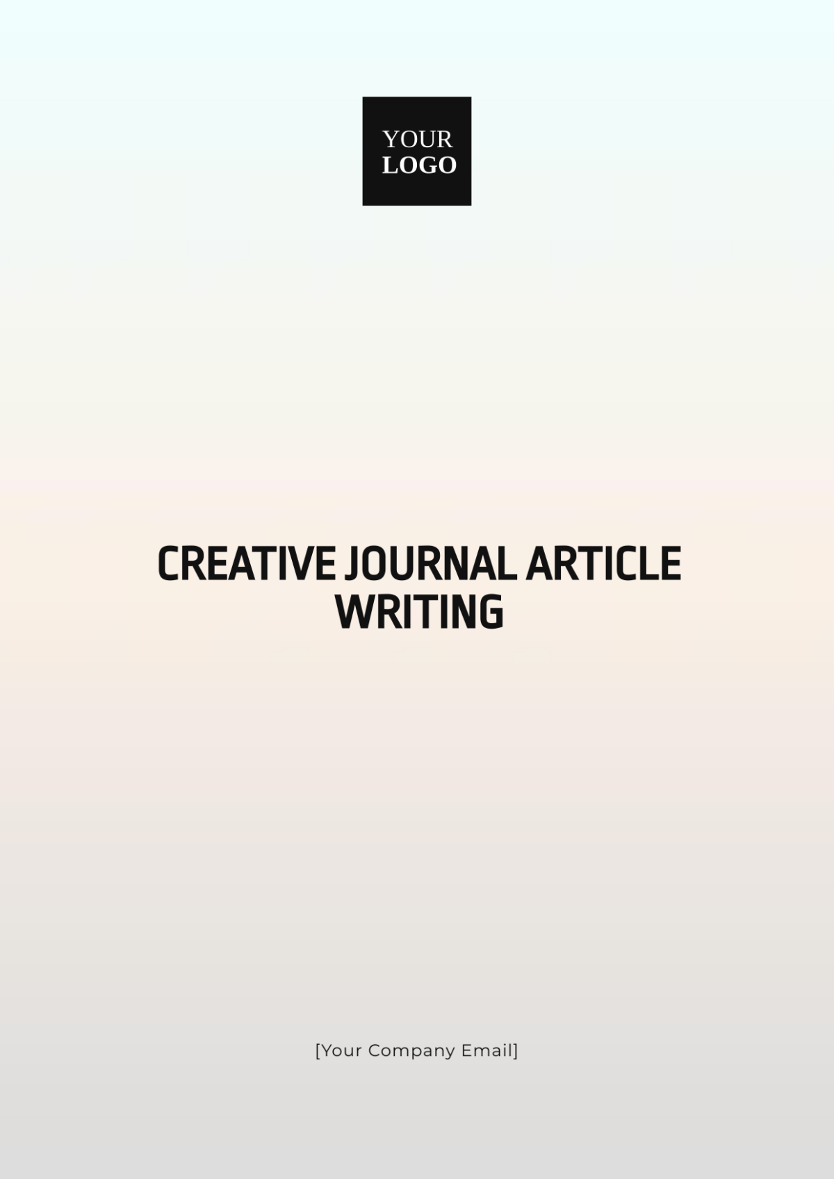 Creative Journal Article Writing Template - Edit Online & Download