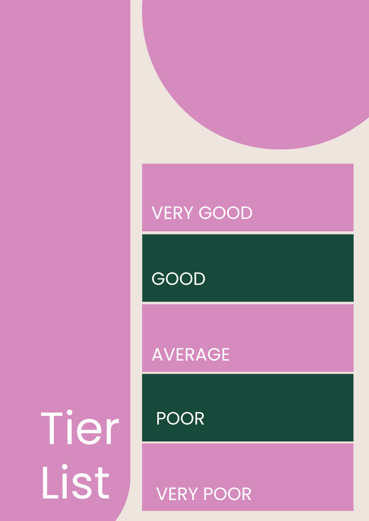 Free AI Tier List Generator Free Tier List Maker No Signup 