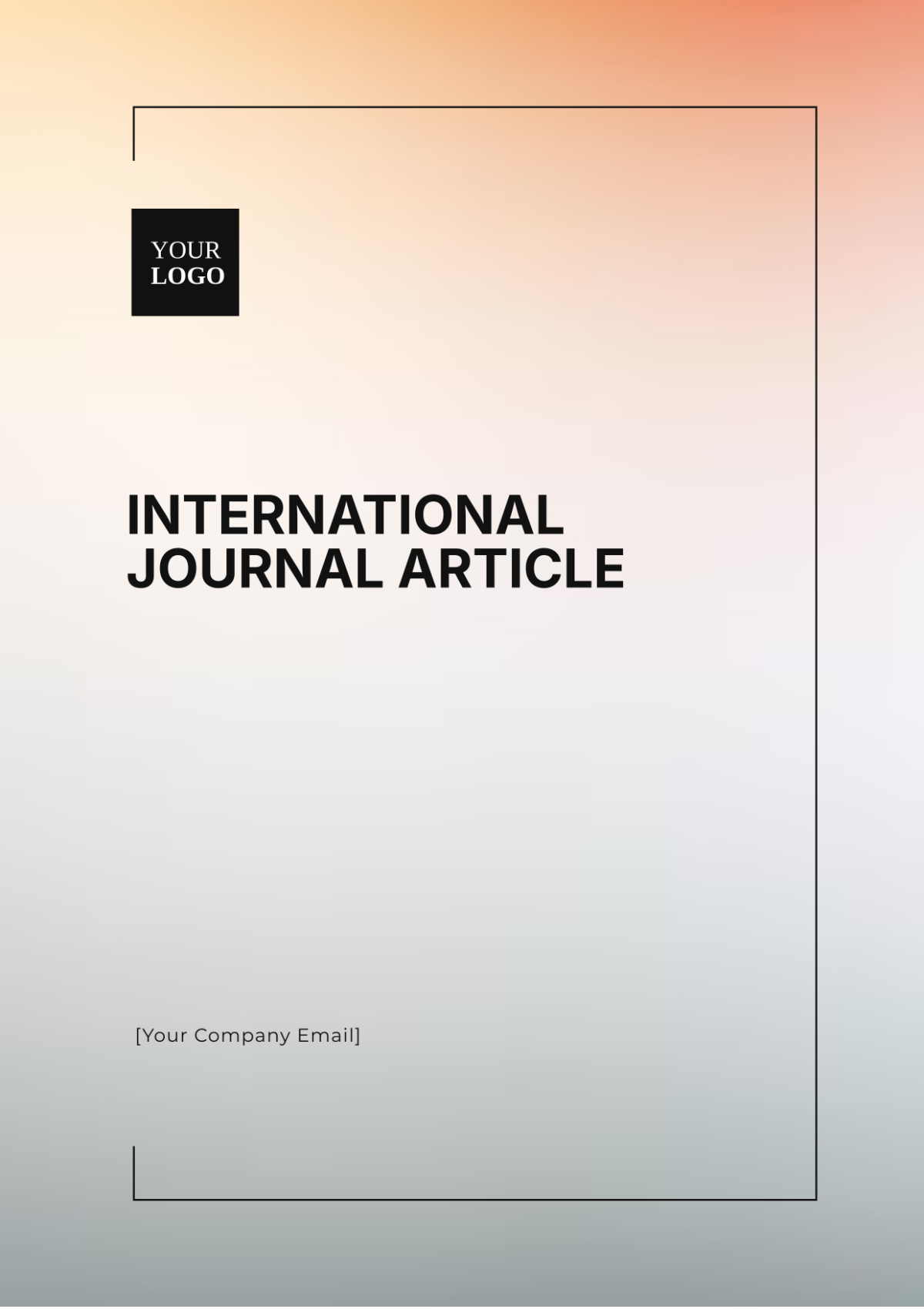 International Journal Article Template - Edit Online & Download