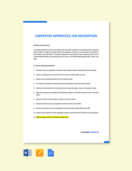 cover letter for apprenticeship carpenter