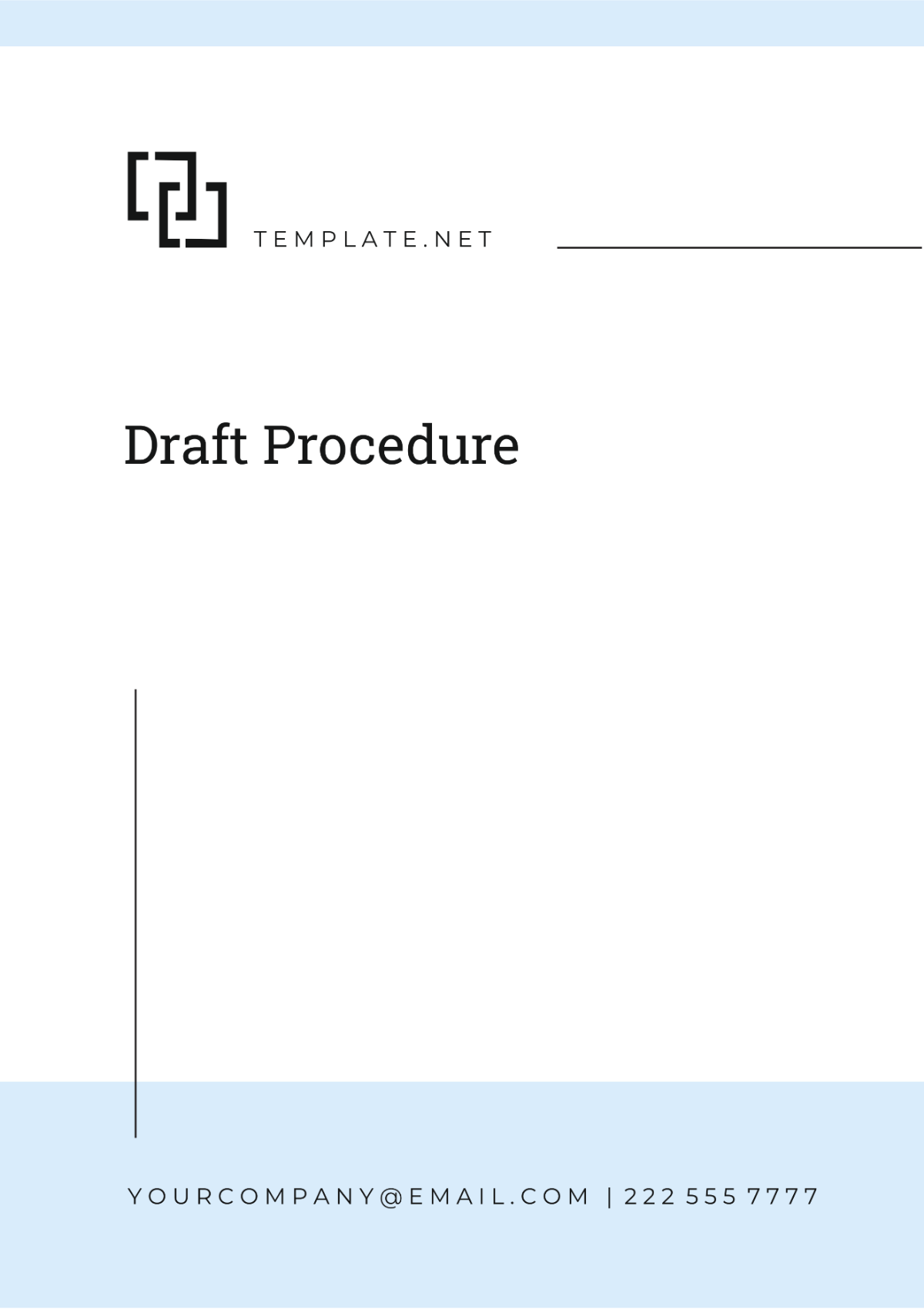 Professional Draft Procedure Template