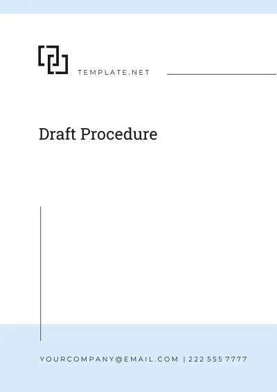 Free Professional Draft Procedure Template to Edit Online