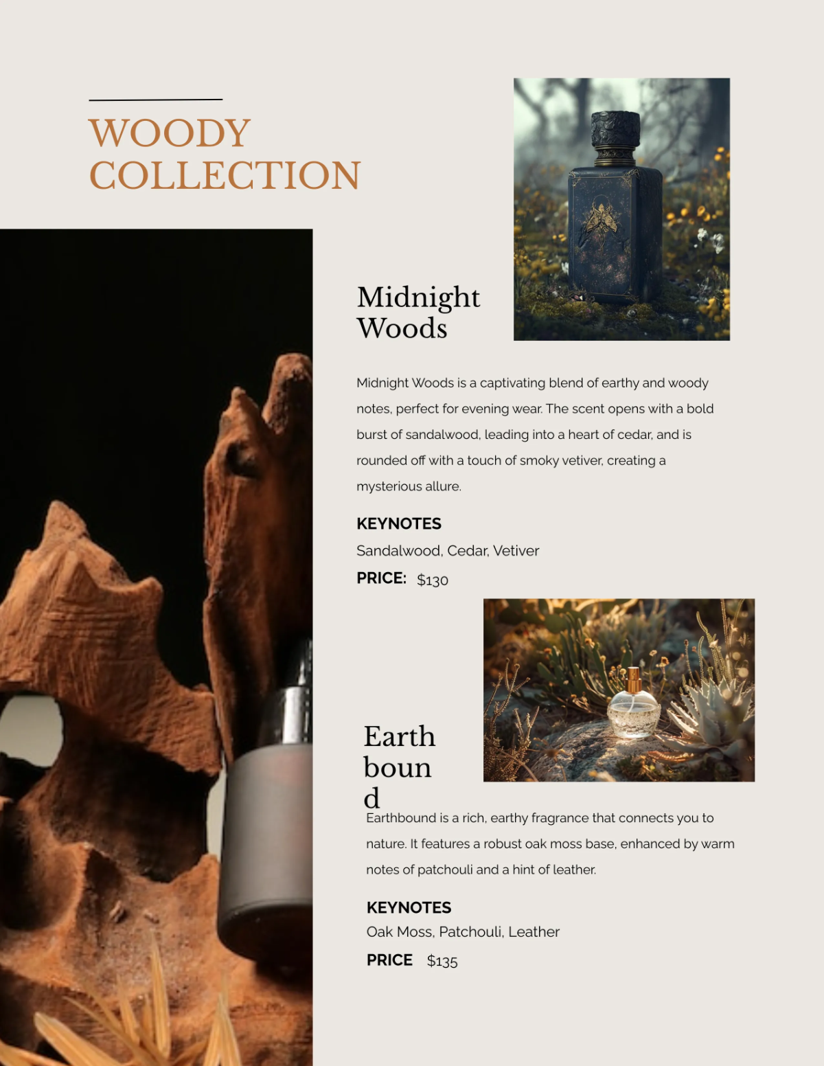 Free Customizable Perfume Catalog Template to Edit Online