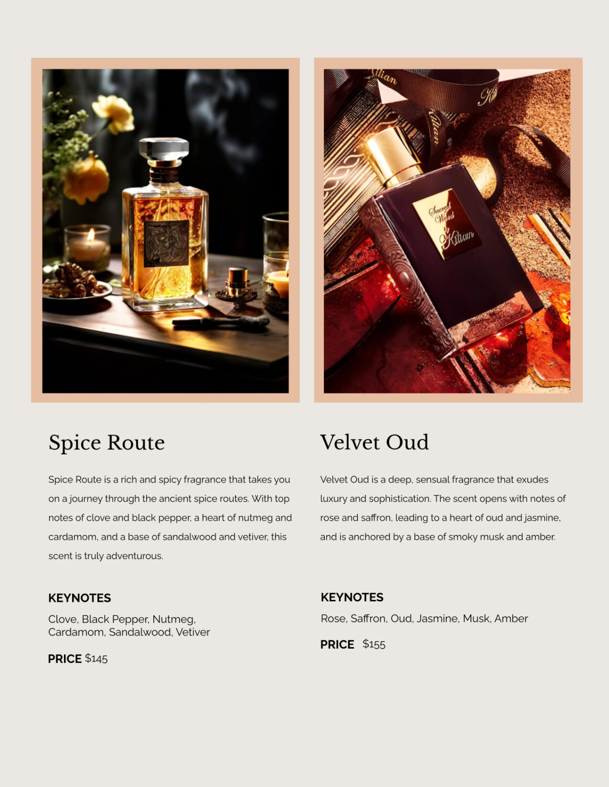 Free Customizable Perfume Catalog Template to Edit Online