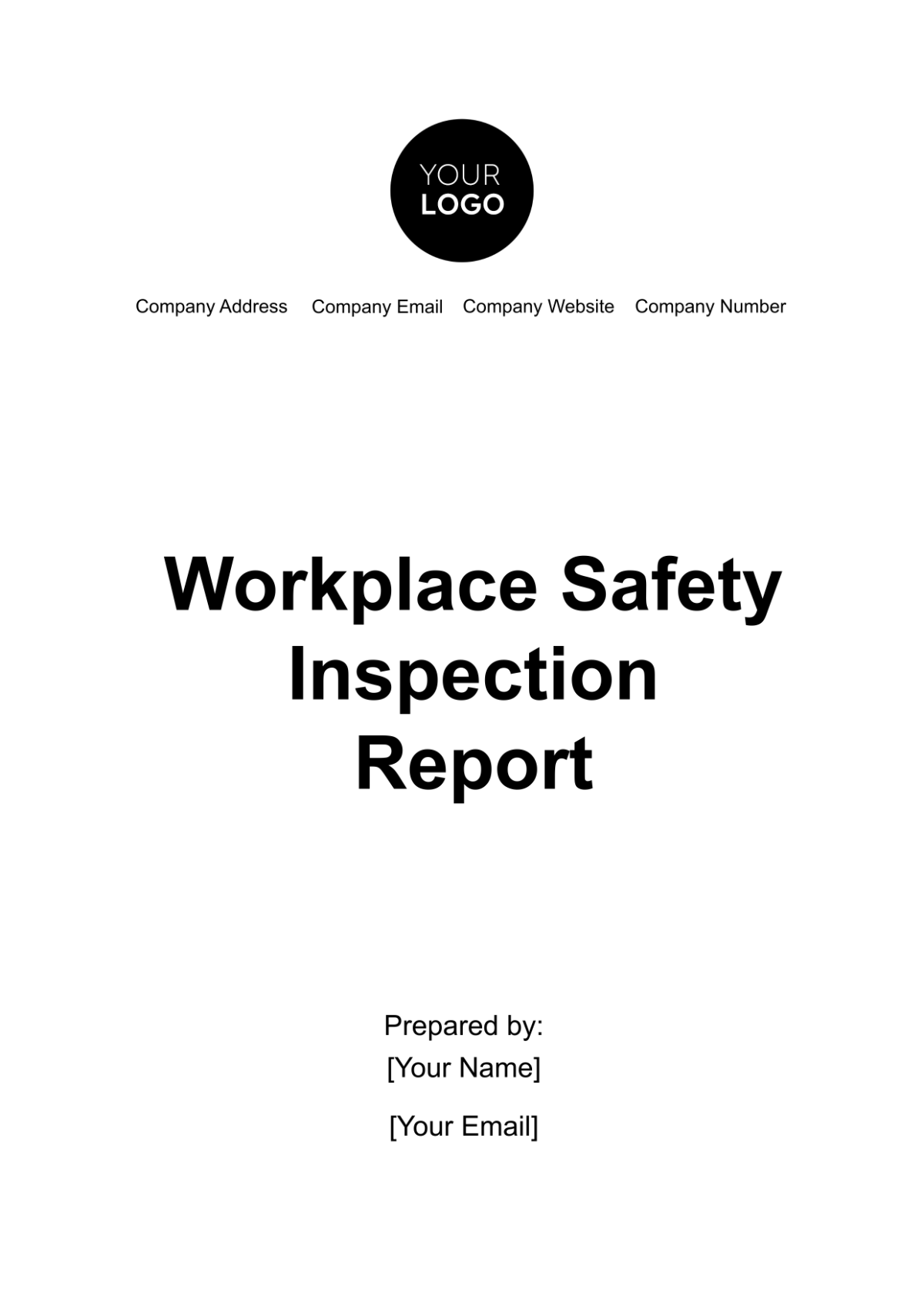 Workplace Safety Inspection Report Template