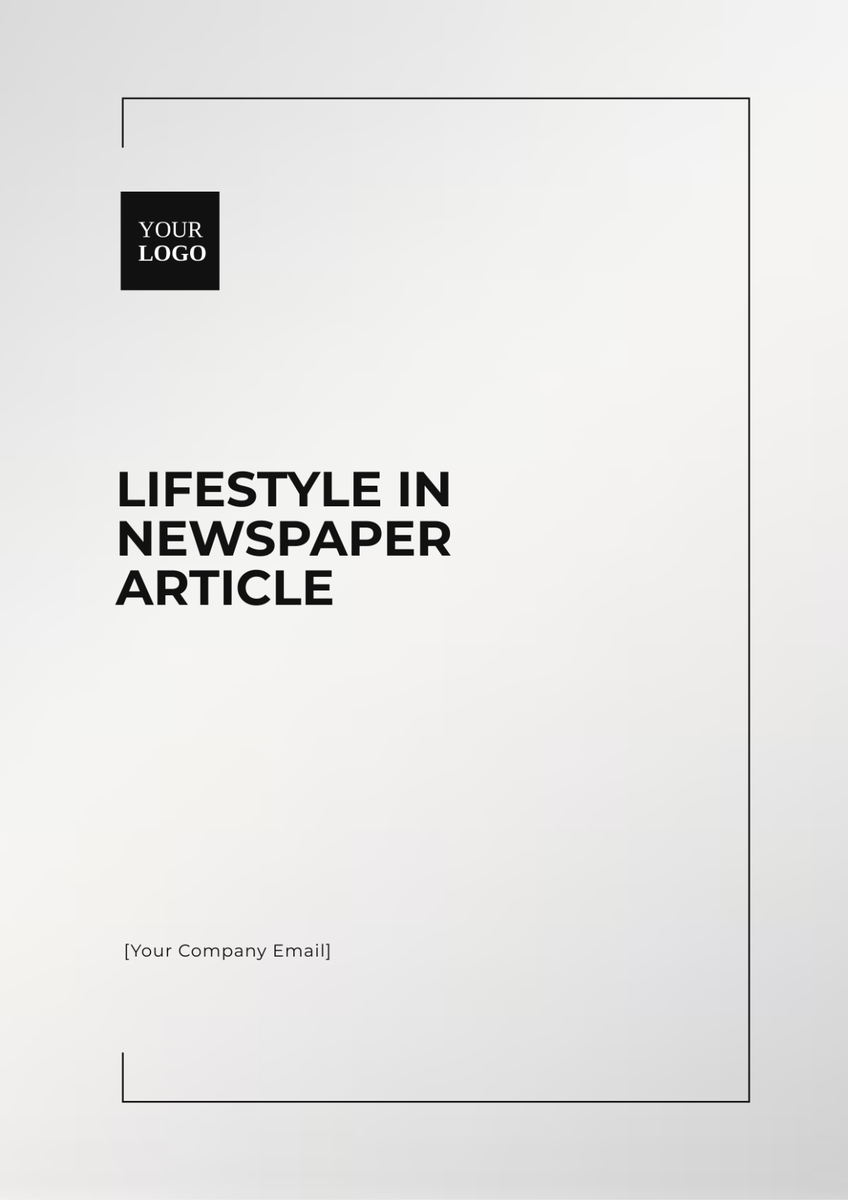 Lifestyle in Newspaper Article Template - Edit Online & Download